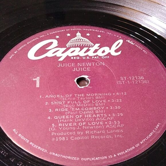 Juice Newton Vinyl Record - Picture 5 of 7
